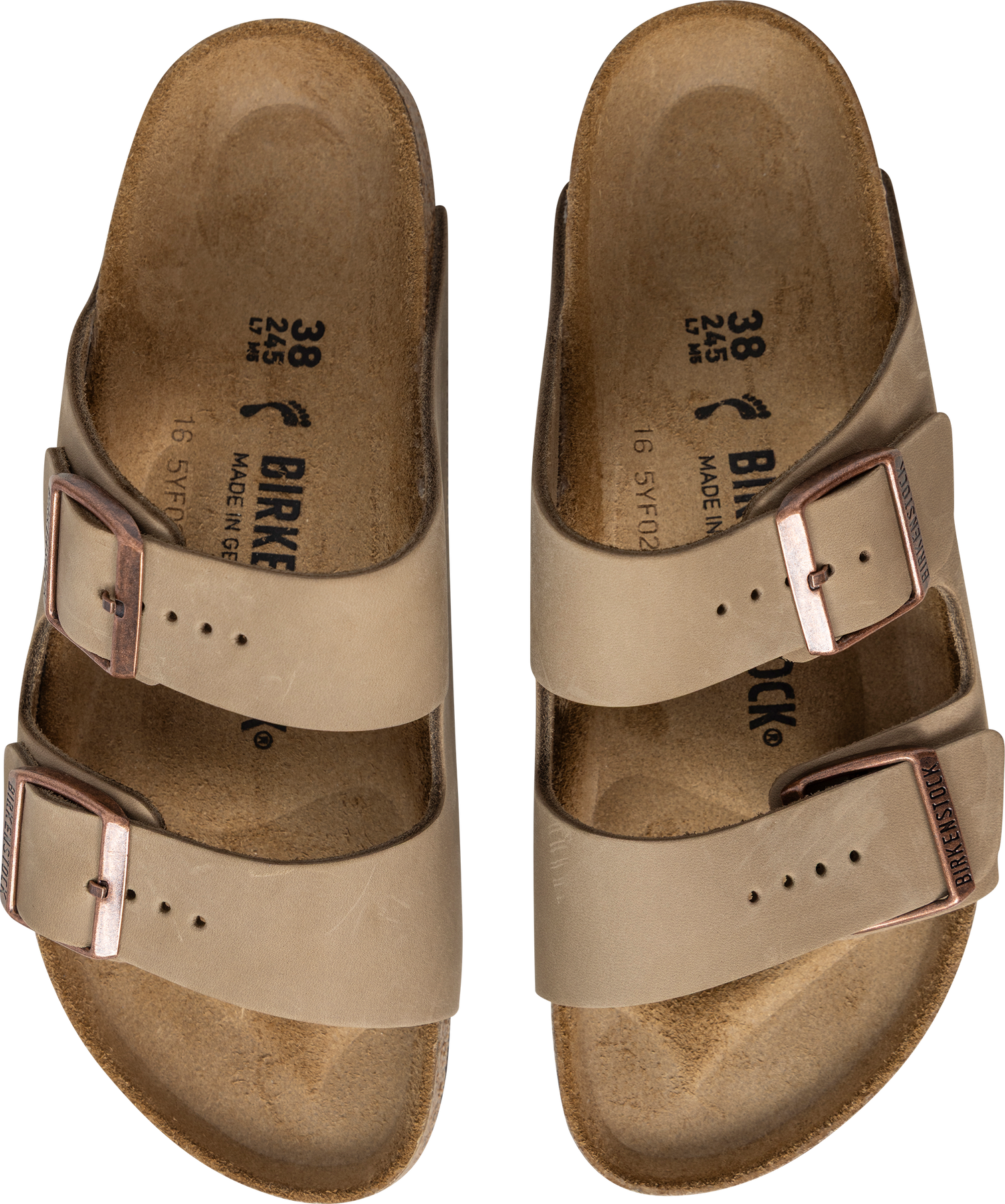 Arizona Oiled Leather Narrow - Tobacco Brown