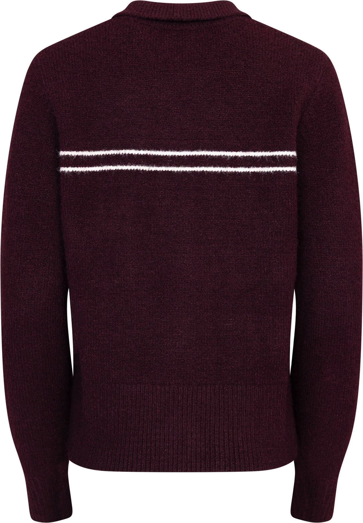 Lisa Stitch Pocket Cardigan - Vinröd