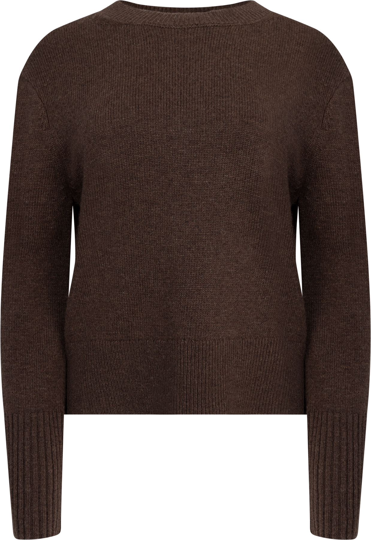 Mari Wool Sweater - Mörkbrun