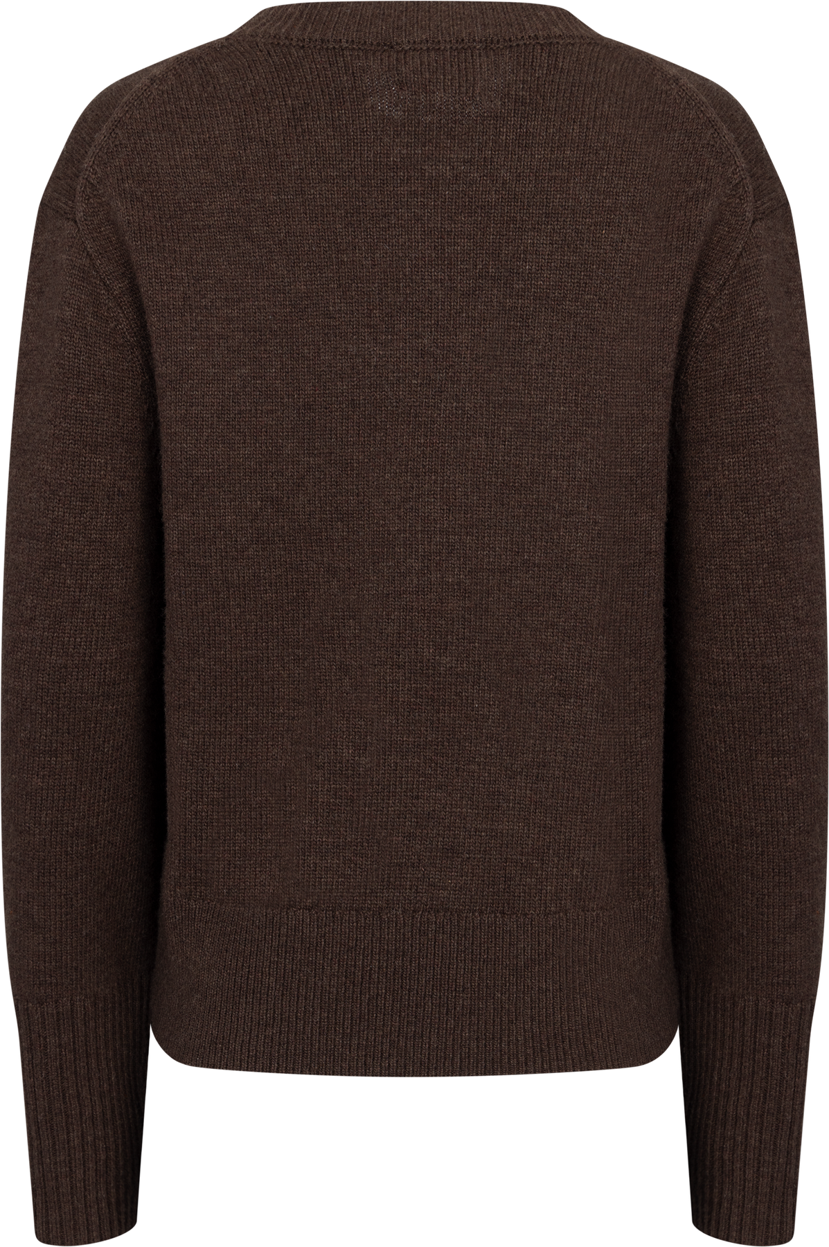 Mari Wool Sweater - Mörkbrun