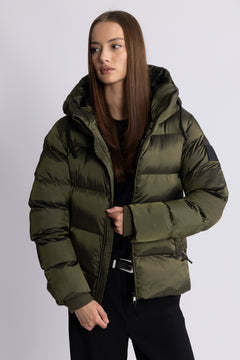 Maud Puff Jacket - Olive