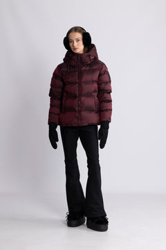 Maud Puff Jacket - Burgundy