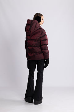 Maud Puff Jacket - Burgundy