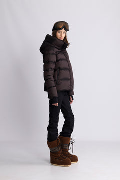 Angelika Down Jacket - Dark Brown