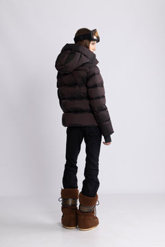 Angelika Down Puffer Jacket - Brown