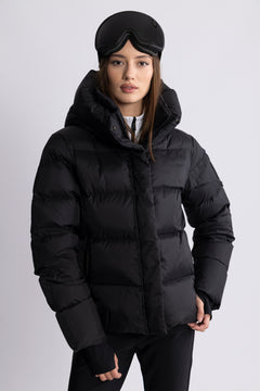 Angelika Down Puffer Jacket - Black