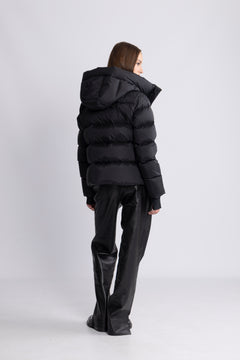 Angelika Down Puffer Jacket - Black