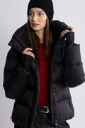 Angelika Down Puffer Jacket - Black