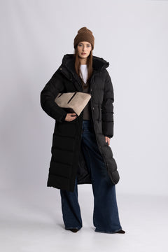 Sophie Long Down Coat - Black