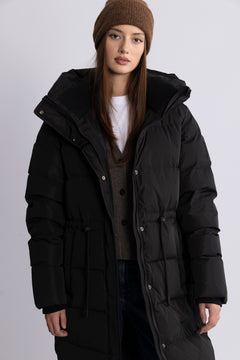 Sophie Long Down Coat - Black