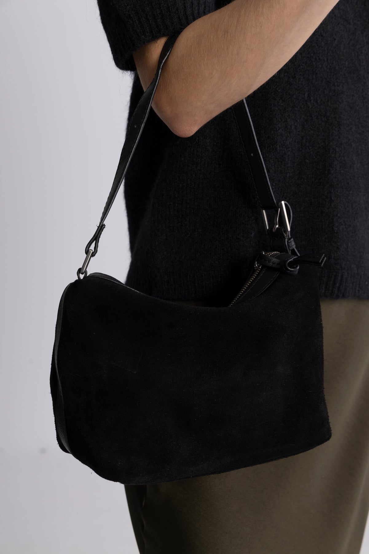 Suede Ginni Bag - Svart