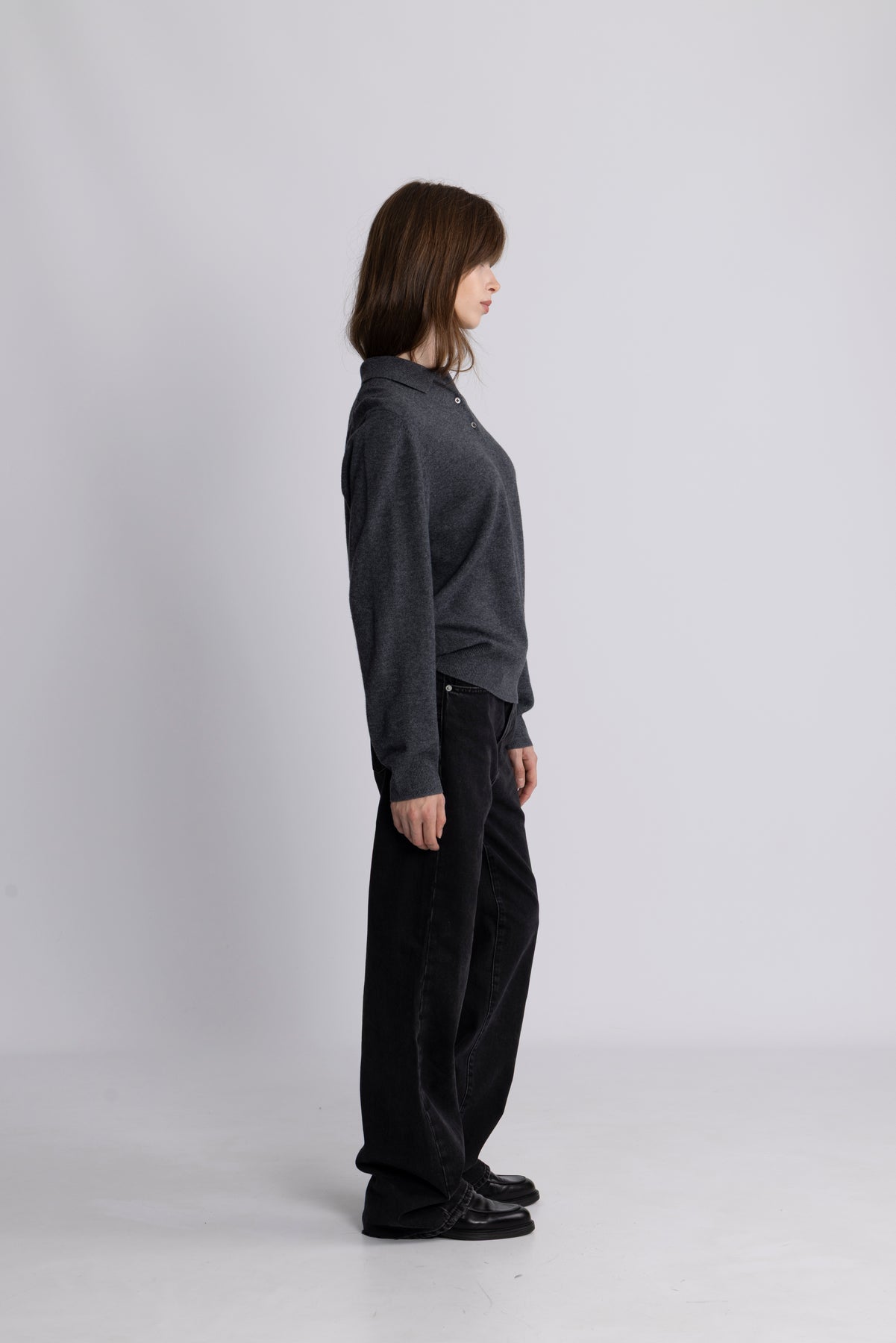 FWSS Estate Pique Sweater - Charcoal