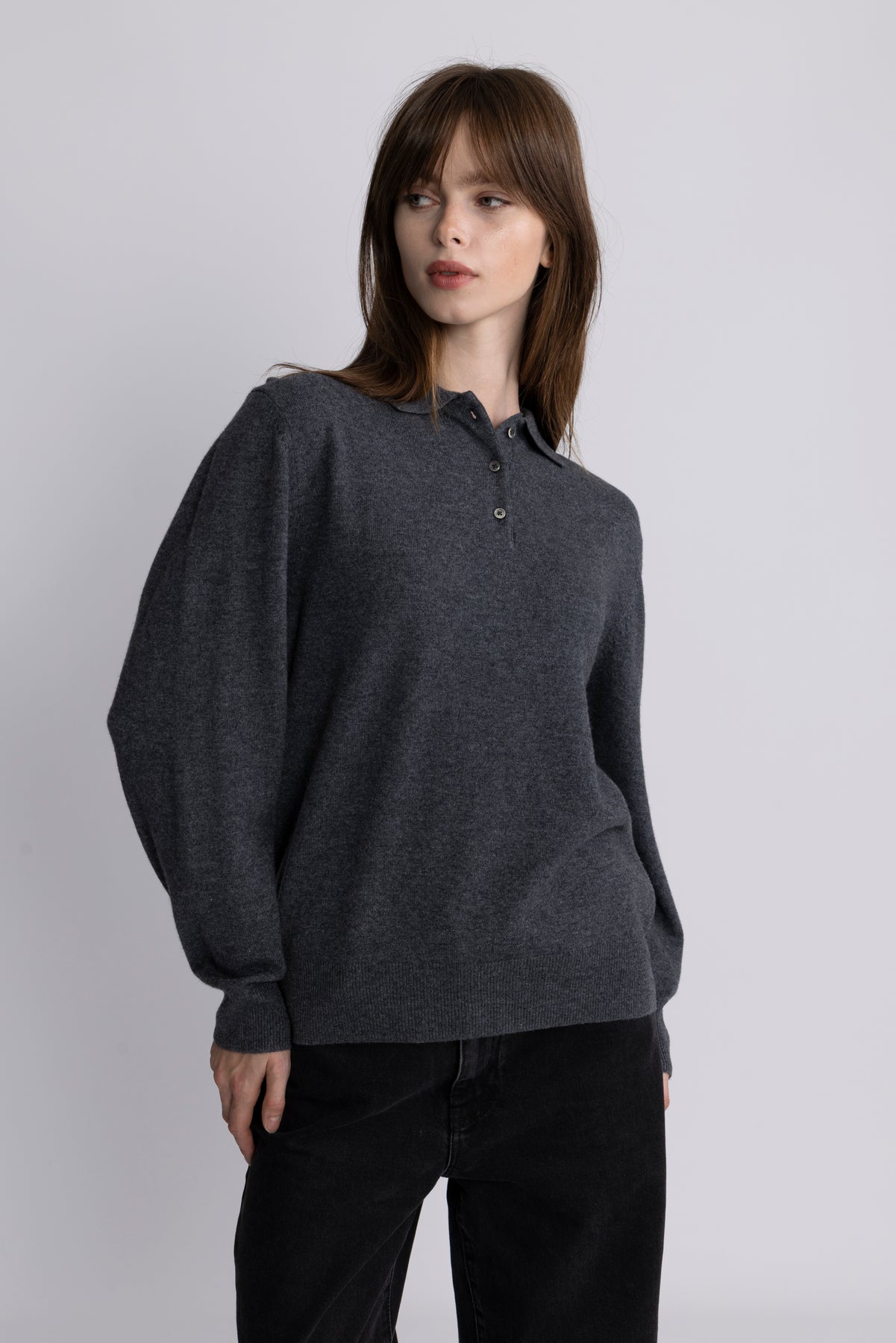 FWSS Estate Pique Sweater - Charcoal