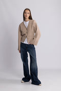 Elisabeth Knit Cardigan - Sand Melange