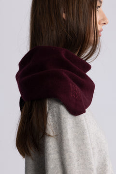 Victoria Wool Cashmere Scarf - Wine