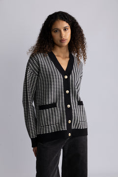 Yaslivo Ls Knit Cardigan - Ex - Black