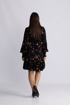Yastilera Ls Shirt Dress - Black Botari
