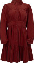Vicky Dress - Ruby Corduroy