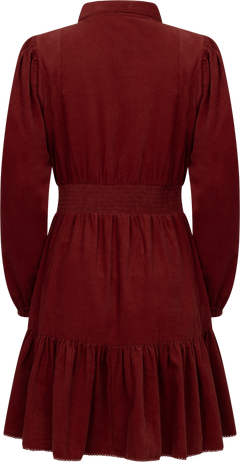 Vicky Dress - Ruby Corduroy