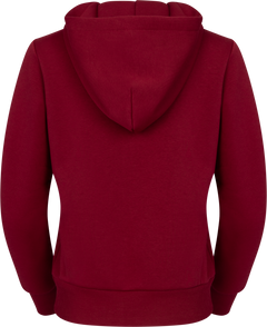 W. Varsity Zip Hoodie - Burgundy