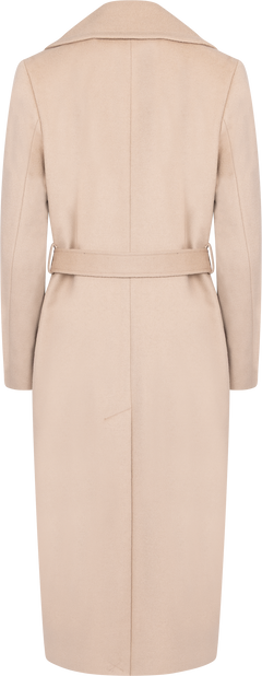 Cashmere Coat W Clareta Belt Long - Light Camel