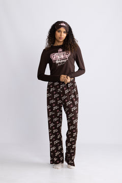 Queen Of Sleep Ls Pyjama Set - Java