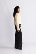 Y.A.S Yasemilie Ls Knit Cardigan - Sandshell Gold Buttons