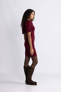 Keiyaa Dress - Burgundy