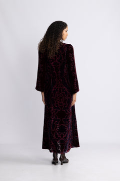 Emberlynn Dress Silk Blend - Wine