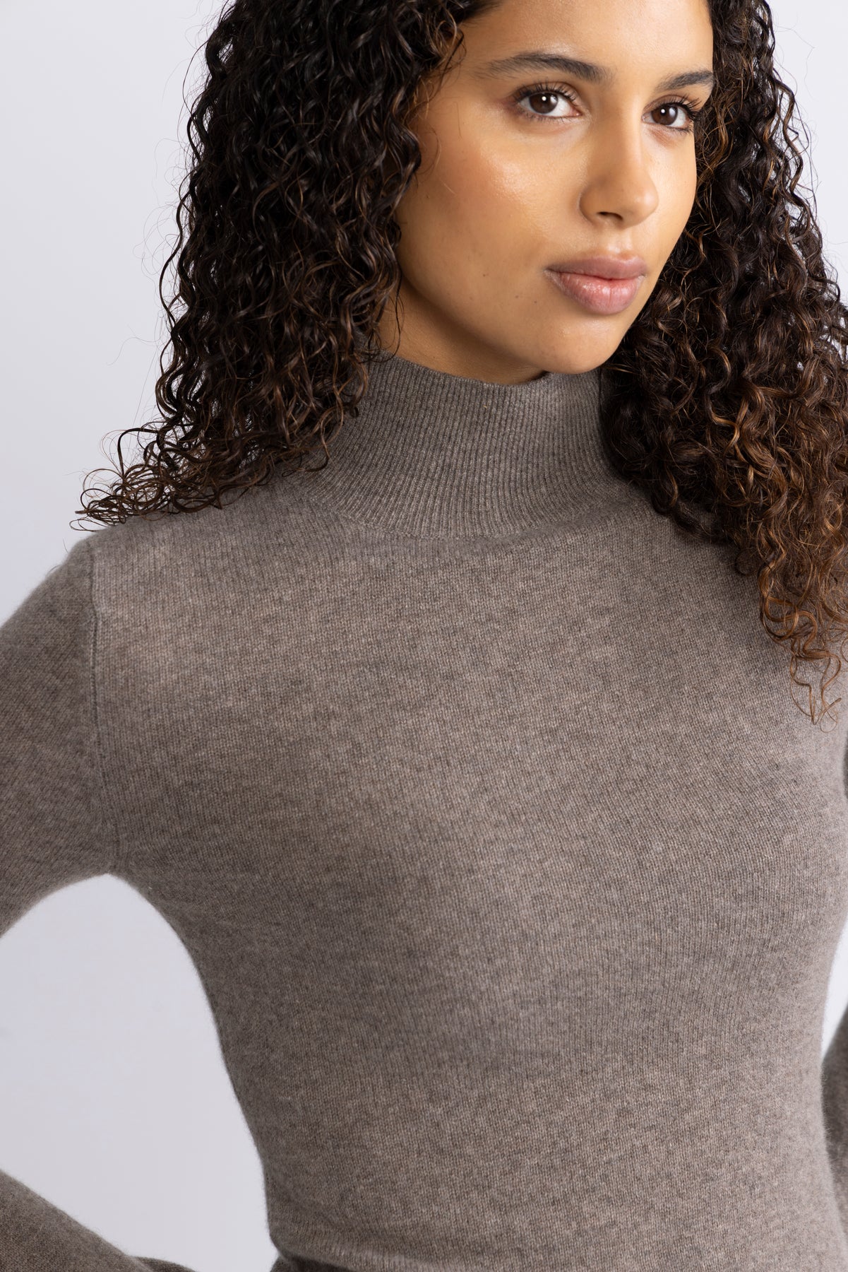 Cashmere Turtleneck - Taupe
