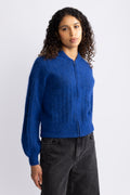 Jin Nenaya Zip Cardigan - Sodalite Blue
