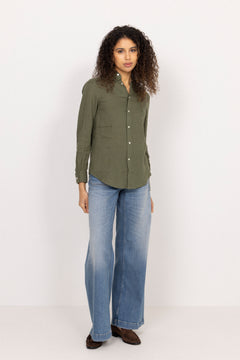 Classic Fit Linen Shirt - Supply Olive