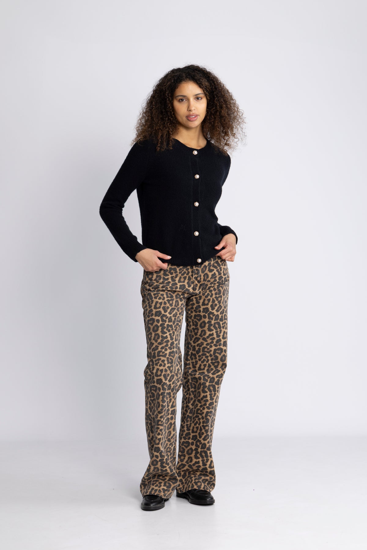 Hugh Jean - Svart och brun leopard
