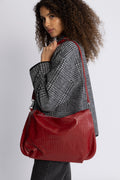 Peony Hobo Bag - Mörkröd
