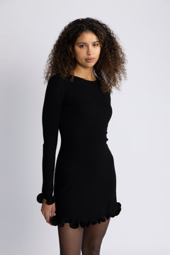 Isara Merino Dress - Black