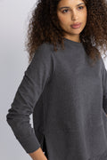 Sadie Sweater - Mörkgrå Melange