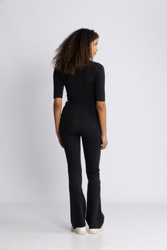 Evi Merino Pants - Dark Grey Melange