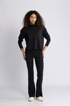 Tyra Merino Sweater - Dark Grey Melange