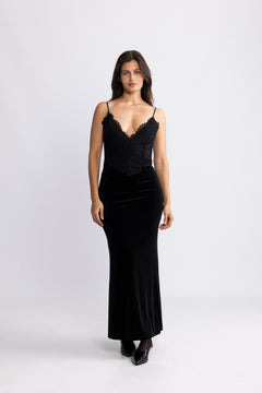 Signi Slip Dress - Black