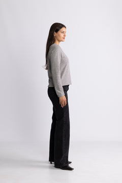 Polo Bear French Terry Cardigan - Dark Vintage Heather