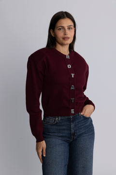 Firm Knit Cardigan - Zinfandel