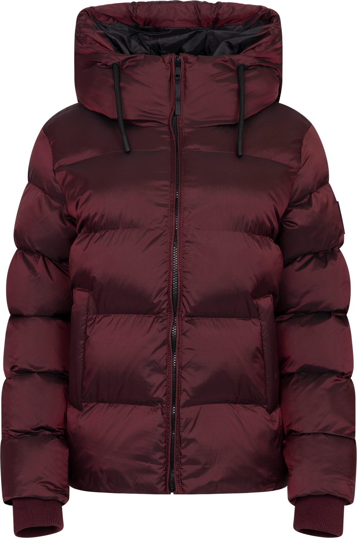 Maud Puff Jacka - Burgundy