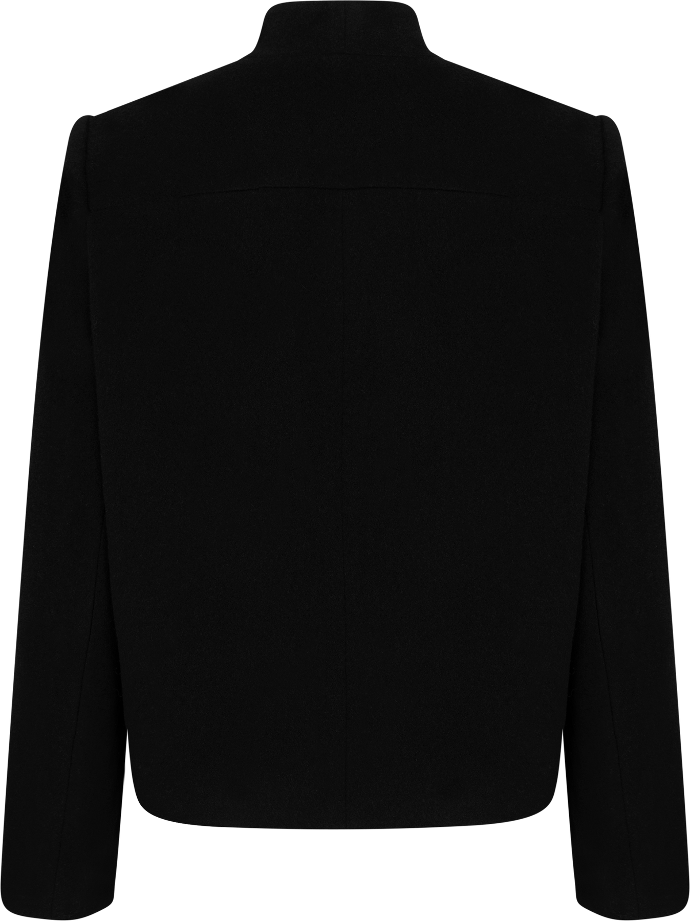 Short Curved Jacket - Svart