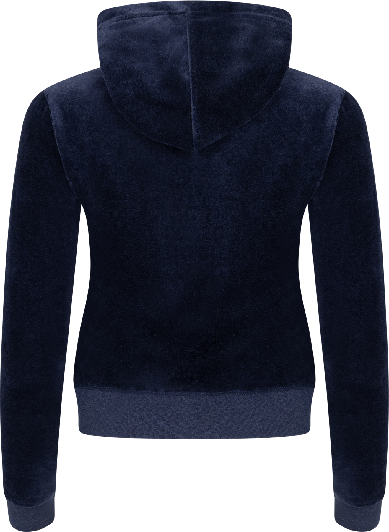 Robertson Classic Velour Zip Hoodie - Dark Blue Marl