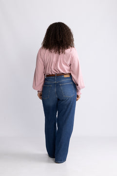Emma Cord Blouse - Dusty Pink