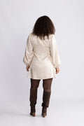 Edda Short Dress - Creme