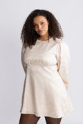 Edda Short Dress - Creme