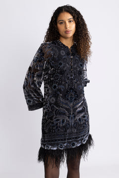 Deborah Dress Silk Blend - Black