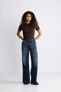 Lidie SS Top - Chokladbrun