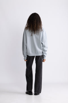 Miles Oversized Sweatshirt Letterman - Pastel Blue